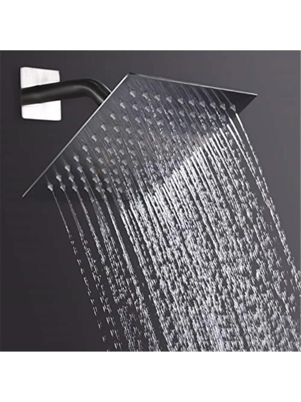 Rain Shower Head High Flow Stainless Steel Square Rainfall Shower 8 Inches